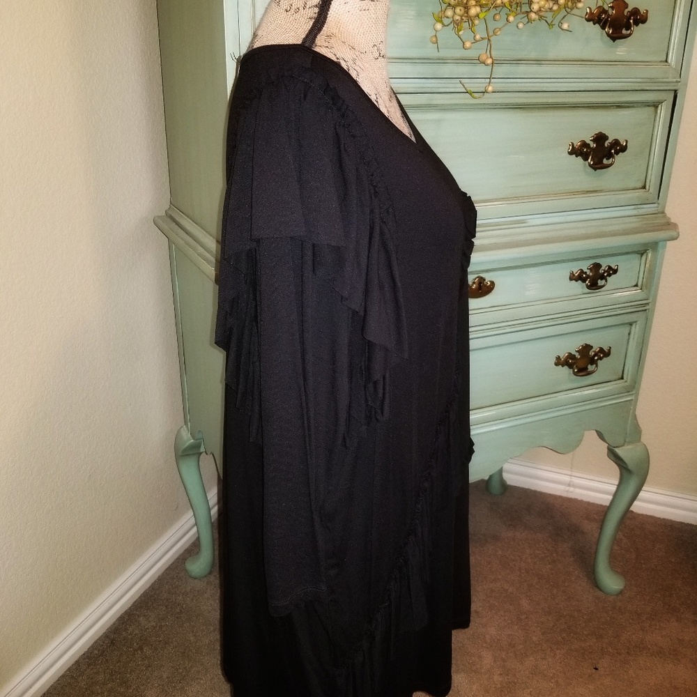 Flash Sale!! 💥 Lane Bryant Layered Ruffled Tunic - Picture 6 of 7